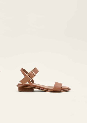 Phase Eight Flat Buckle Flats Brown Canada | QCDNKL-675